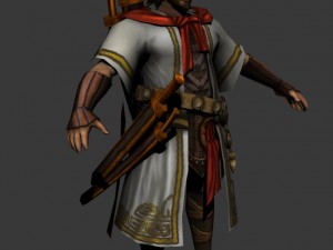 game 3d character - wood alone Modelo 3D