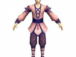 game 3d character - male taoist 01 3D Model