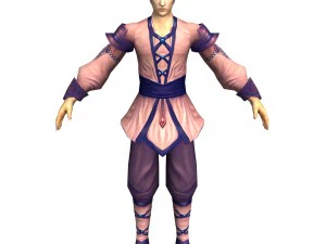 karakter permainan 3d - tao pria 01 Model 3D