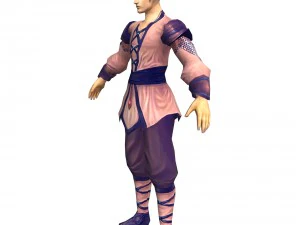 game 3d character - male taoist 01 3D Model