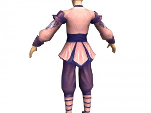 game 3d character - male taoist 01 3D Model