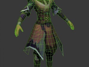 game 3d character - male taoist 02 Modèle 3D
