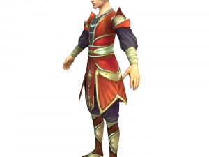 game 3d character - male taoist 03 3D-Modell