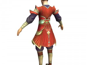 game 3d character - male taoist 03 3D-Modell