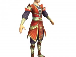 game 3d character - male taoist 03 3D-Modell