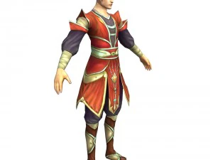 game 3d character - male taoist 03 3D Model