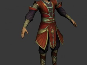 game 3d character - male taoist 03 3D Model