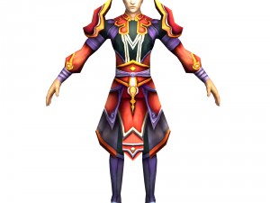 game 3d character - male taoist 04 3D Model