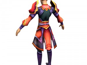 game 3d character - male taoist 04 Model 3D