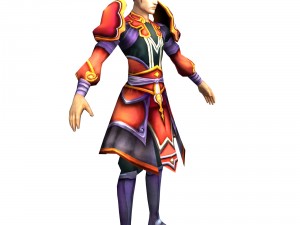 game 3d character - male taoist 04 Model 3D