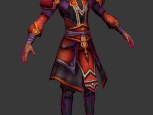 game 3d character - male taoist 04 Model 3D