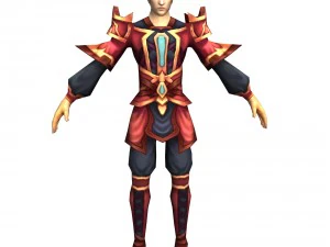 oyun 3d karakteri - erkek taocu 05 3D Model