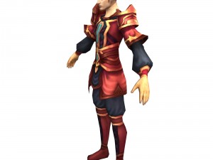 game 3d character - male taoist 05 3D Model