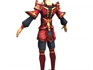 game 3d character - male taoist 05 3D Model