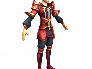 game 3d character - male taoist 05 3D Model