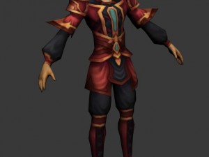 game 3d character - male taoist 05 3D Model