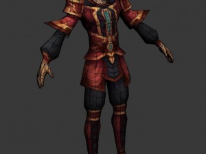 game 3d character - male taoist 05 3D Model