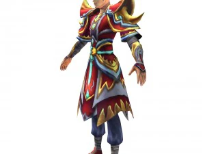 game 3d character - male taoist 06 3D Model