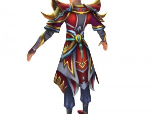 game 3d character - male taoist 06 3D Modell
