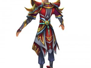 game 3d character - male taoist 06 3D Model