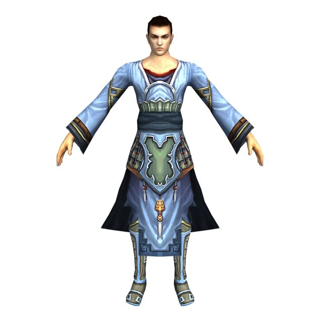 game 3d character - male mage 01 3D 模型 .c4d .max .obj .3ds .fbx .stl .blend 