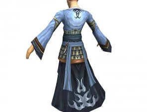 game 3d character - male mage 01 3D Model