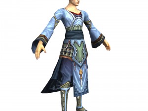 game 3d character - male mage 01 3D 模型