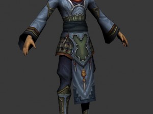game 3d character - male mage 01 3D 模型