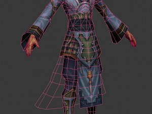 game 3d character - male mage 01 3D 模型