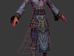 game 3d character - male mage 01 3D Model