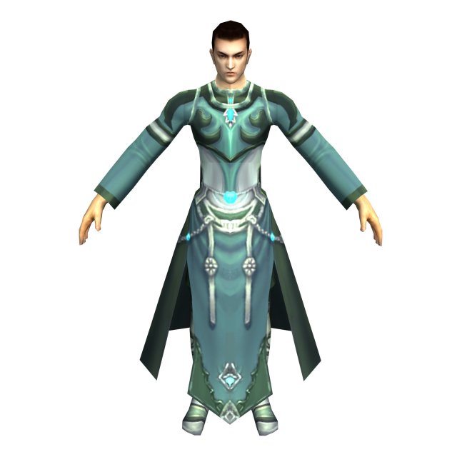 game 3d character - male mage 02 Modello 3D .c4d .max .obj .3ds .fbx .stl .blend 