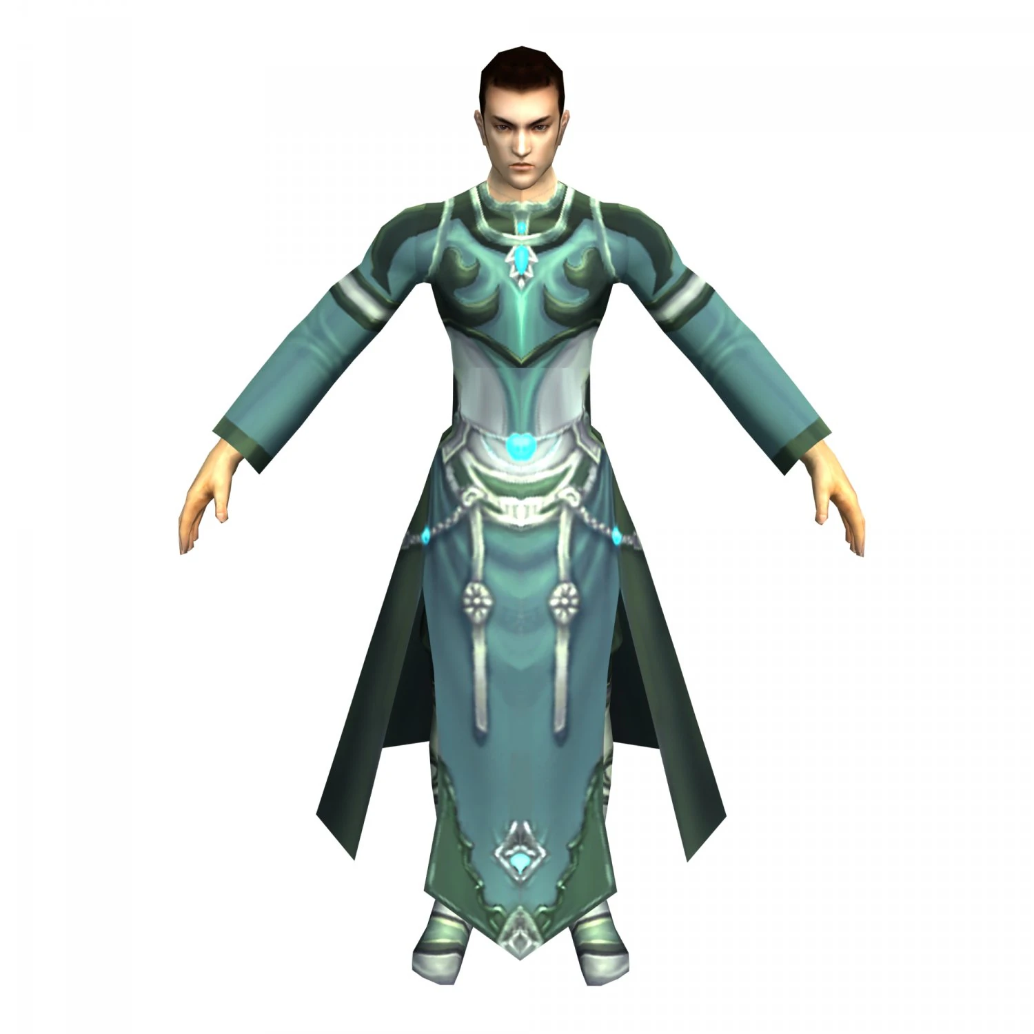 game 3d character - male mage 02 3D Model .c4d .max .obj .3ds .fbx .stl .blend 