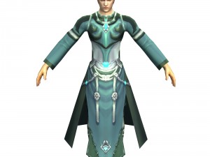 game 3d character - male mage 02 3D Model
