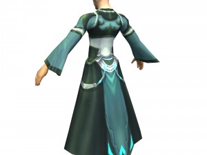 game 3d character - male mage 02 Modello 3D