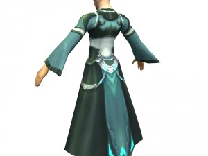 game 3d character - male mage 02 3D Model