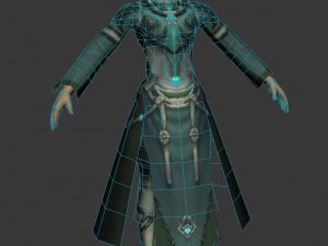 game 3d character - male mage 02 Modello 3D