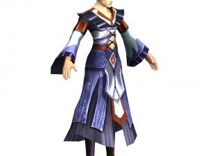 game 3d character - male mage 03 3D Model