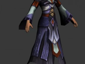 game 3d character - male mage 03 3D Model