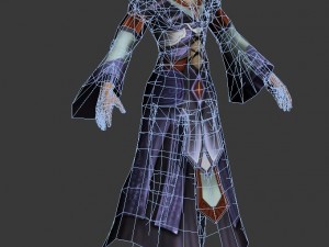 game 3d character - male mage 03 3Dモデル