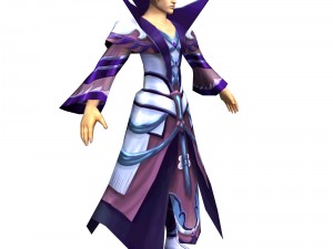 game 3d character - male mage 04 Model 3D