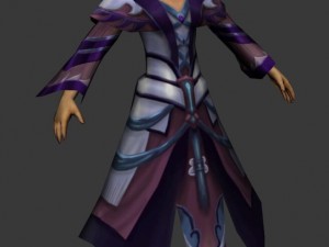 game 3d character - male mage 04 Model 3D