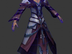 game 3d character - male mage 04 Model 3D