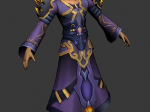 game 3d character - male mage 05 3D Model