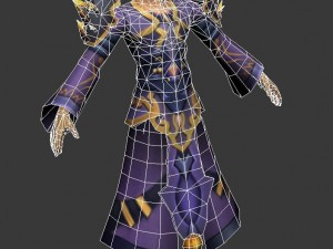 game 3d character - male mage 05 3D Model