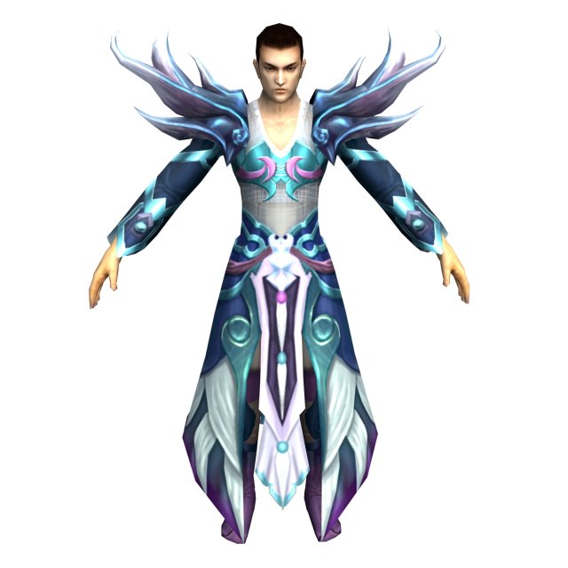 game 3d character - male mage 06 3D-Modell .c4d .max .obj .3ds .fbx .stl .blend 