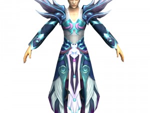 game 3d character - male mage 06 3D Model