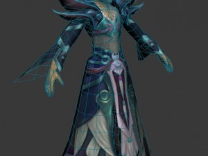 game 3d character - male mage 06 3D-Modell