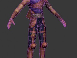 game 3d character - male archer 01 3D Модель
