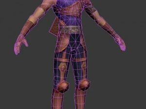 personagem do jogo 3d - arqueiro masculino 01 Modelo 3D