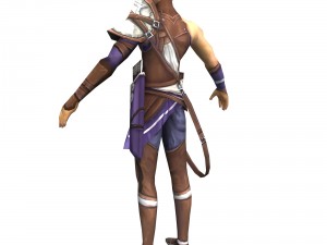 game 3d character - male archer 02 3D 모델